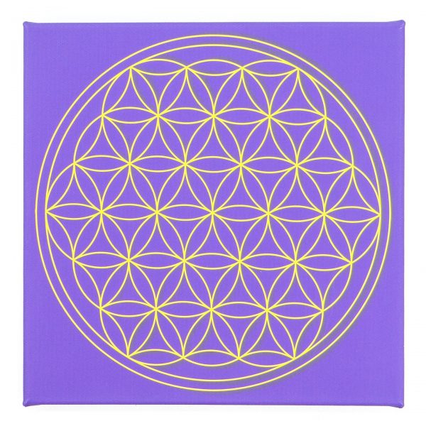 Tachyon Violet Flower of Life Canvas