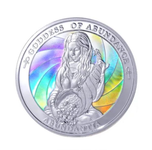 Abundantia Goddess of Abundance 1oz Silver Tachyon Coin - Image 3